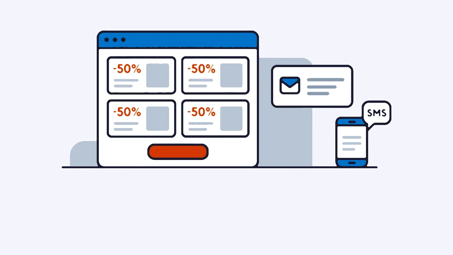 Illustration: The method for successful sales with email marketing