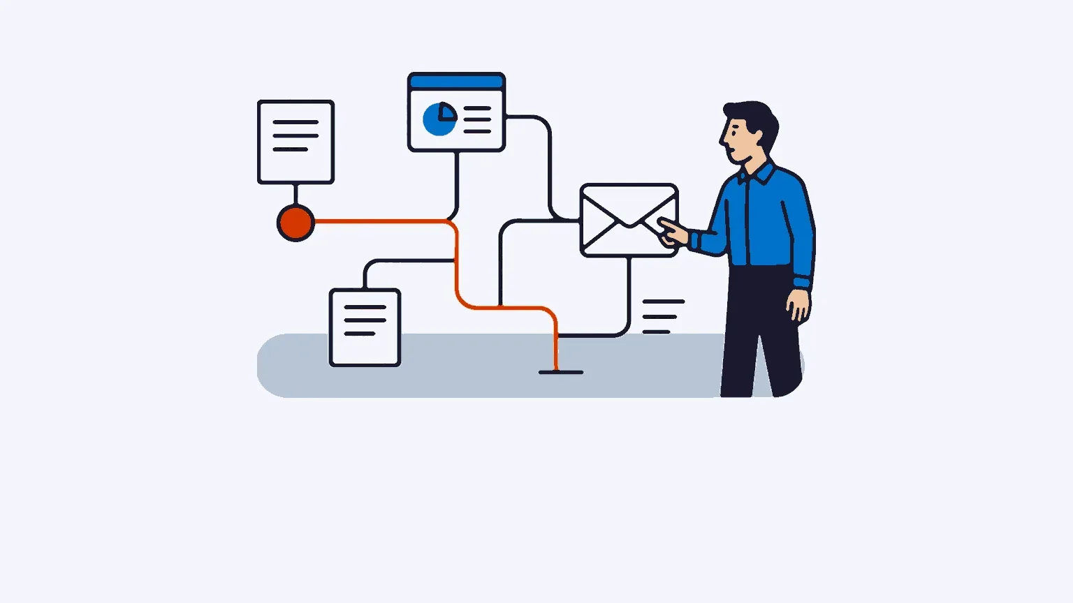 Illustration: The ideal structure for an email marketing team 💌