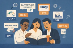 Illustration pour le glossaire de l'email marketing